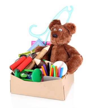 kişisel mülkiyet üzerinde beyaz izole karton