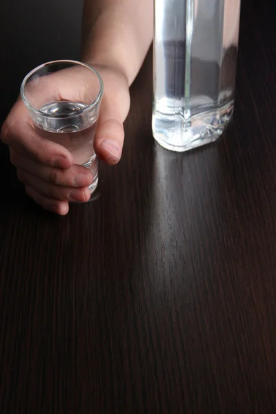 Problem Alkoholismus aus nächster Nähe — Stockfoto