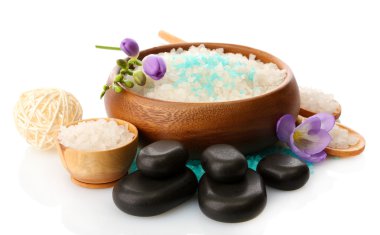 çiçekli beyaz izole güzel spa ayarı