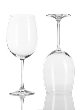 iki bardak beyaz izole