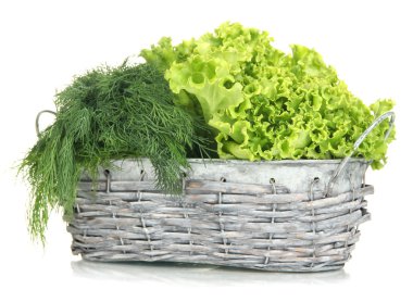 yararlı otlar üzerinde beyaz izole