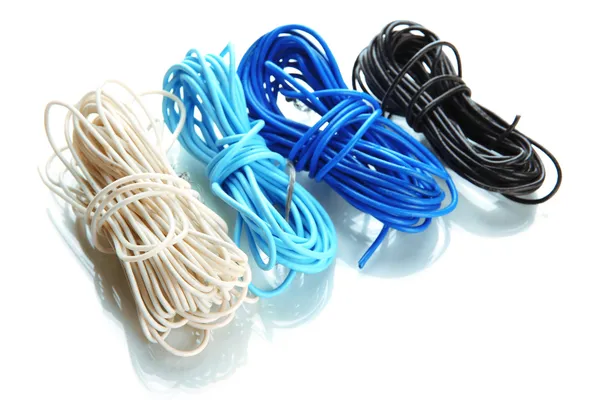 Cables, aislados sobre blanco — Foto de Stock