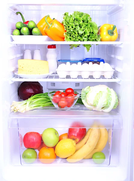 Refrigerator full of food — Stock Photo, Image