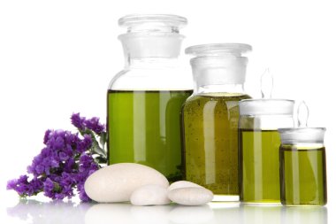 ilaç şişeleri üzerinde beyaz izole