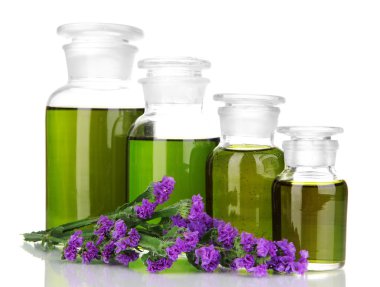 ilaç şişeleri üzerinde beyaz izole