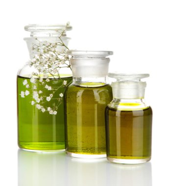 ilaç şişeleri üzerinde beyaz izole