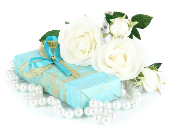 Romantic parcel isolated on white — Stock Photo, Image