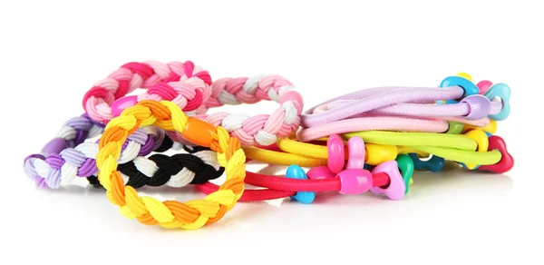 Scrunchies geïsoleerd op een witte achtergrond — Stockfoto