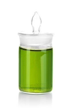 ilaç şişesi üzerinde beyaz izole