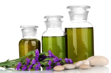 ilaç şişeleri üzerinde beyaz izole