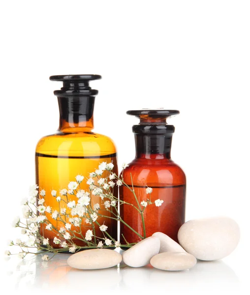 Medicine bottles isolated on white — Stock Photo, Image