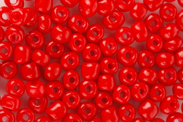 Red beads close-up — Stock Photo, Image