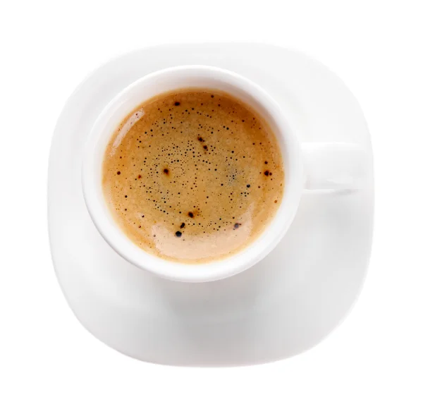 Ceașcă de cafea, izolată pe alb — Fotografie, imagine de stoc