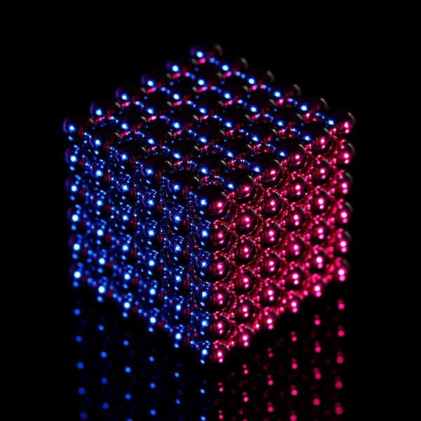 黒の背景に neocube (グッズ) — ストック写真