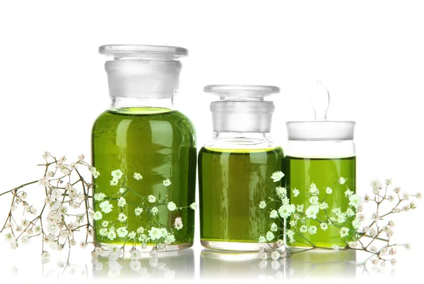 ilaç şişeleri üzerinde beyaz izole