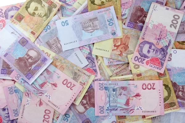 Pilha de dinheiro ucraniano — Fotografia de Stock