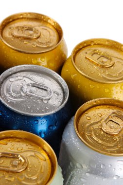 metal teneke üzerinde beyaz izole