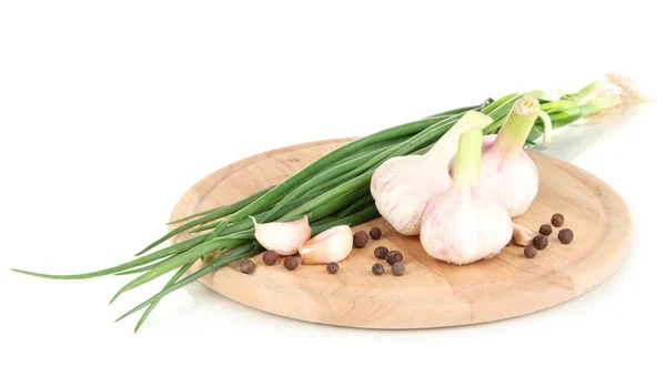 Garlic isolated on white — Stock Photo, Image