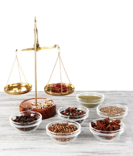 Försäljning av olika kryddor — Stockfoto