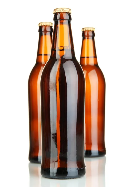 Beer bottles isolated on white — Stock Photo, Image