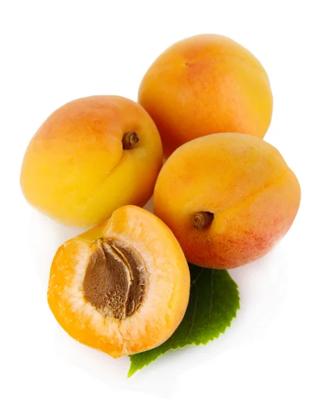 Apricots on white — Stock Photo, Image