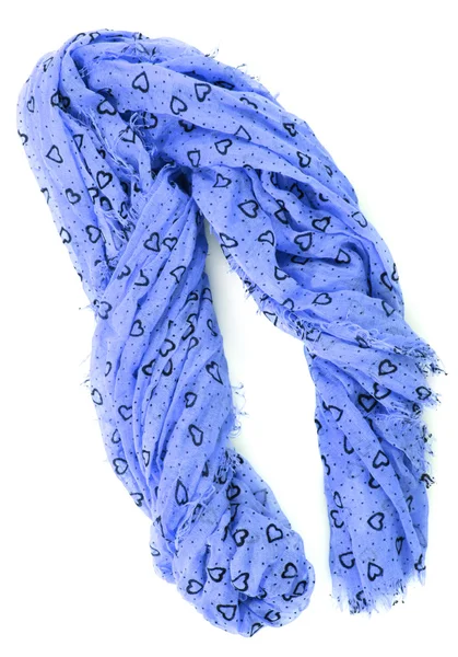 Foulard féminin à la mode isolé sur blanc — Photo