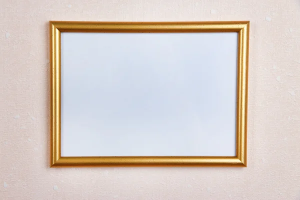 Photo frame on wall background — Stock Photo, Image