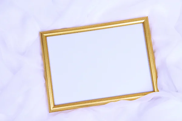 Empty frame on beautiful silk background — Stock Photo, Image