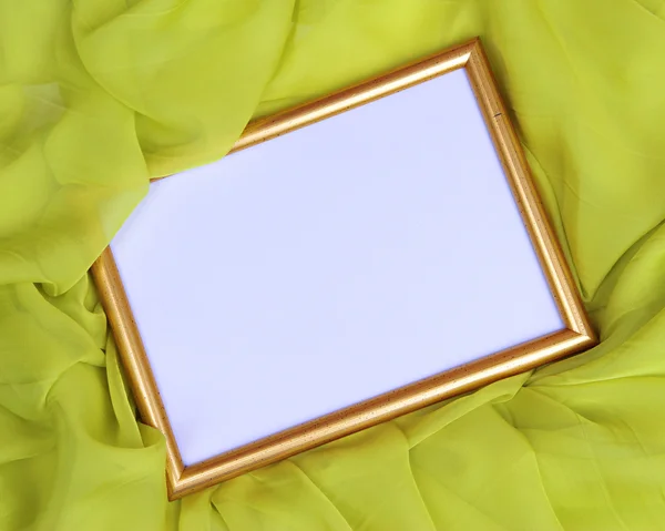 Empty frame on beautiful silk background — Stock Photo, Image