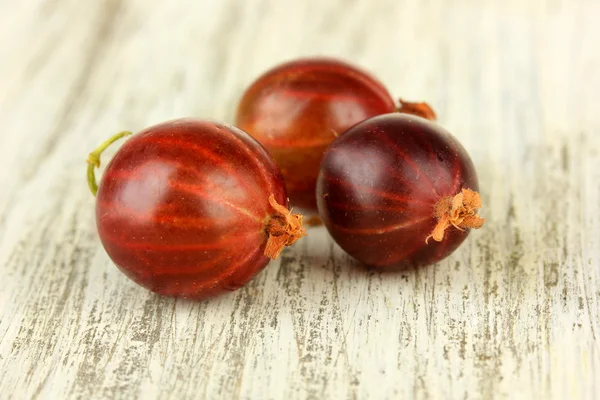 Gooseberry segar di meja close-up — Stok Foto