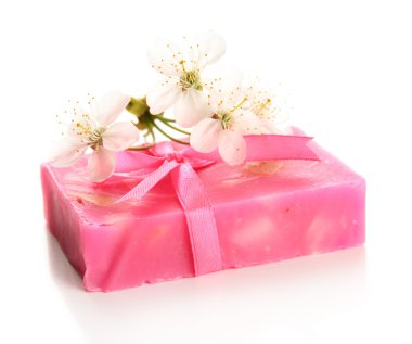 beyaz izole doğal el yapımı Sabun