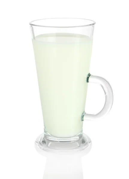 Glass of milk isolated on white — Stock Photo, Image