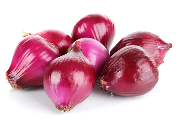 Purple onion isolated on white — Stock Photo, Image