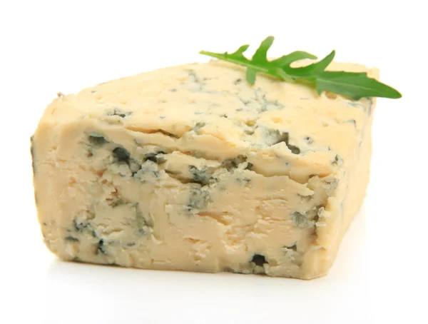 Gustoso formaggio blu, isolato su bianco — Foto Stock