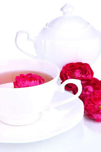 Róża herbaty z bliska — Zdjęcie stockowe