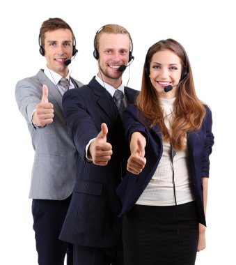 beyaz izole iş ortakları