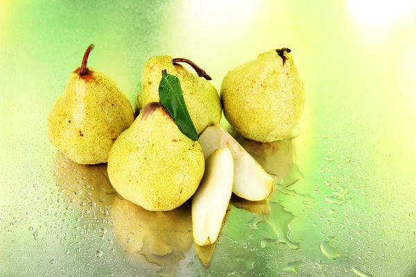 Pears on nature background — Stock Photo, Image