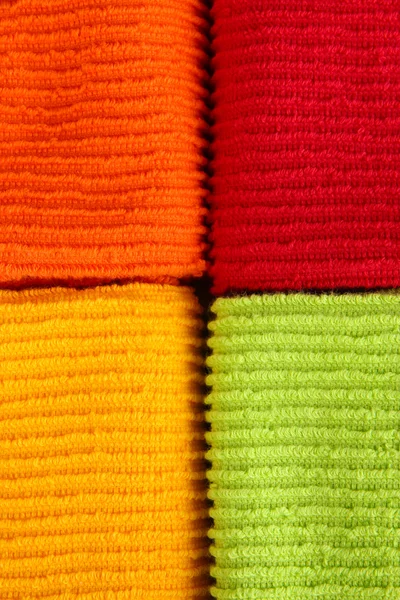 Colorful towels close-up background Stock Photo