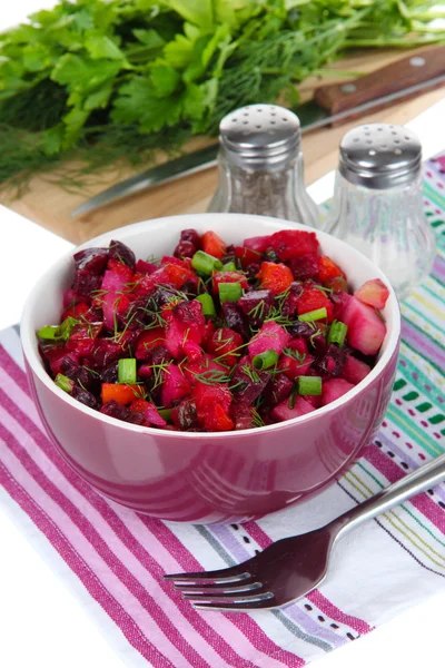 Ensalada de remolacha en un primer plano — Foto de Stock