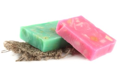 beyaz izole doğal el yapımı Sabun