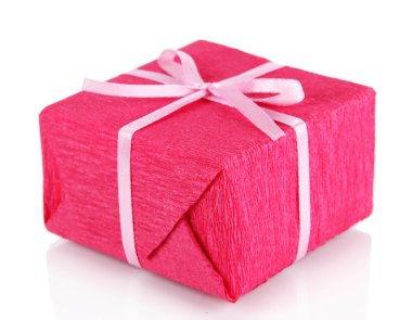 Romantik Paket üzerinde beyaz izole