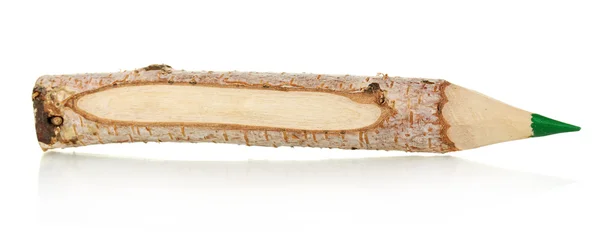 Barevná dřevěná tužka izolovaných na bílém — Stock fotografie