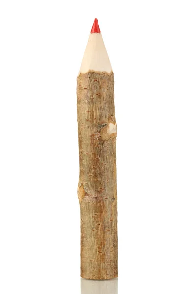 Buntstift aus Holz isoliert auf weiß — Stockfoto