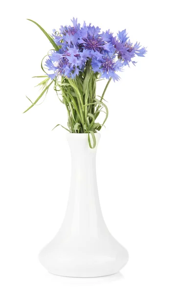 矢中的花瓶，孤立在白色的美丽花束 — 图库照片