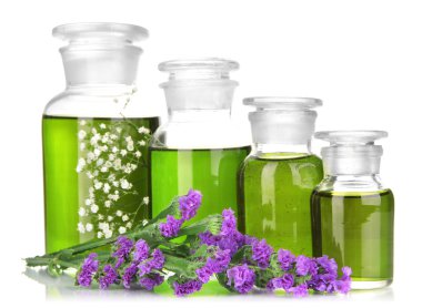 ilaç şişeleri üzerinde beyaz izole