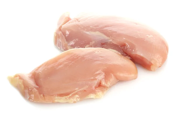 Raw chicken meat, isolated on white — Stock Photo, Image