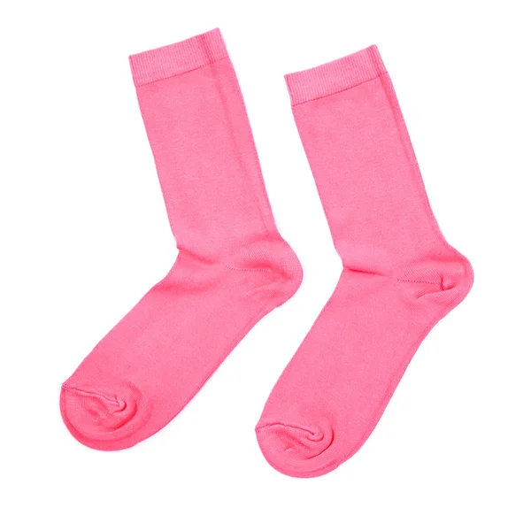 Colorful socks isolated on white — Stock Photo, Image