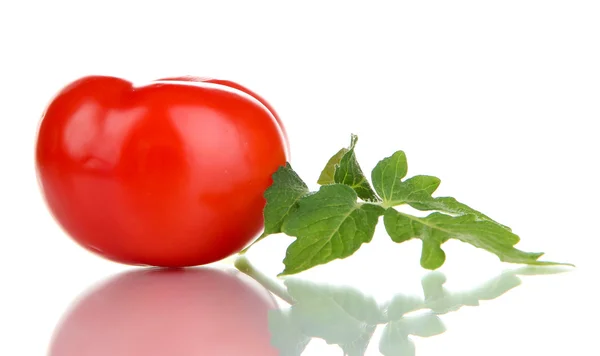 Tomates maduros isolados em branco — Fotografia de Stock