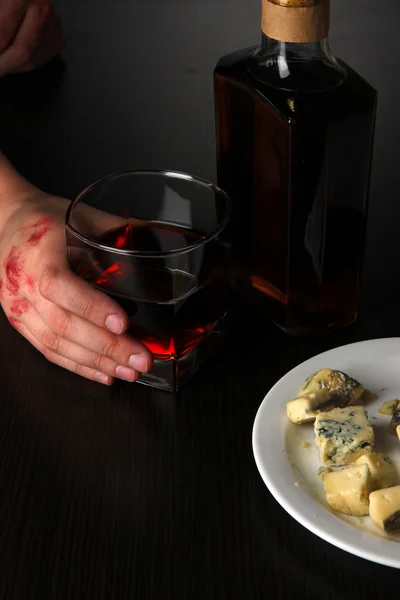 Probleem van alcoholisme close-up — Stockfoto