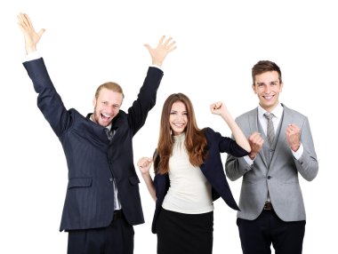 beyaz izole iş ortakları